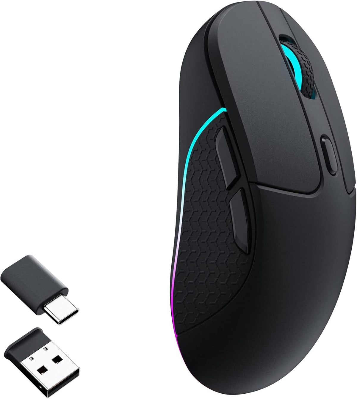 Keychron M3 - Ratón inalámbrico, sensor PAW3395 con botón macro pro...