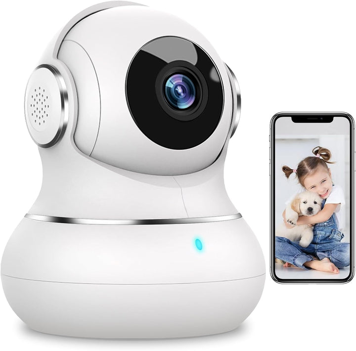 litokam Cámara de seguridad 2K para interiores, cámaras panorámicas...