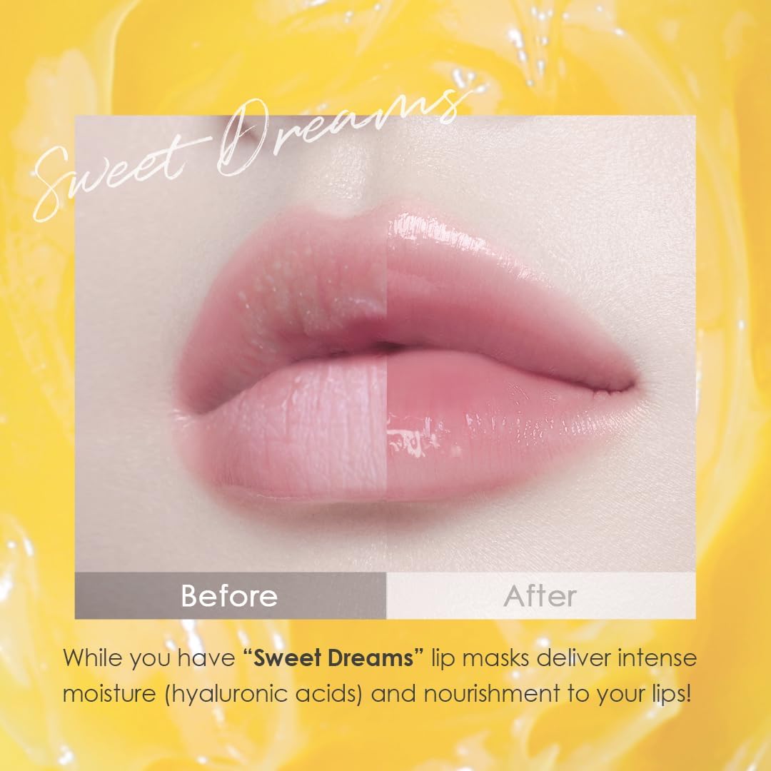 glowiest Sweet Dreams - Máscara de labios durante la noche, bálsamo...