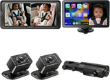 Mtawosh Ultimate Baby Car Monitor Bundle: sistema de pantalla divid...