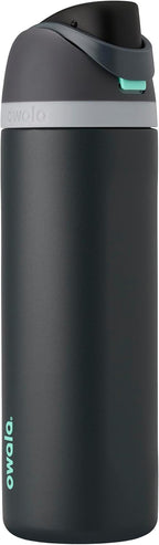 Owala FreeSip - Botella de agua de acero inoxidable de 24 onzas Foggy Tide