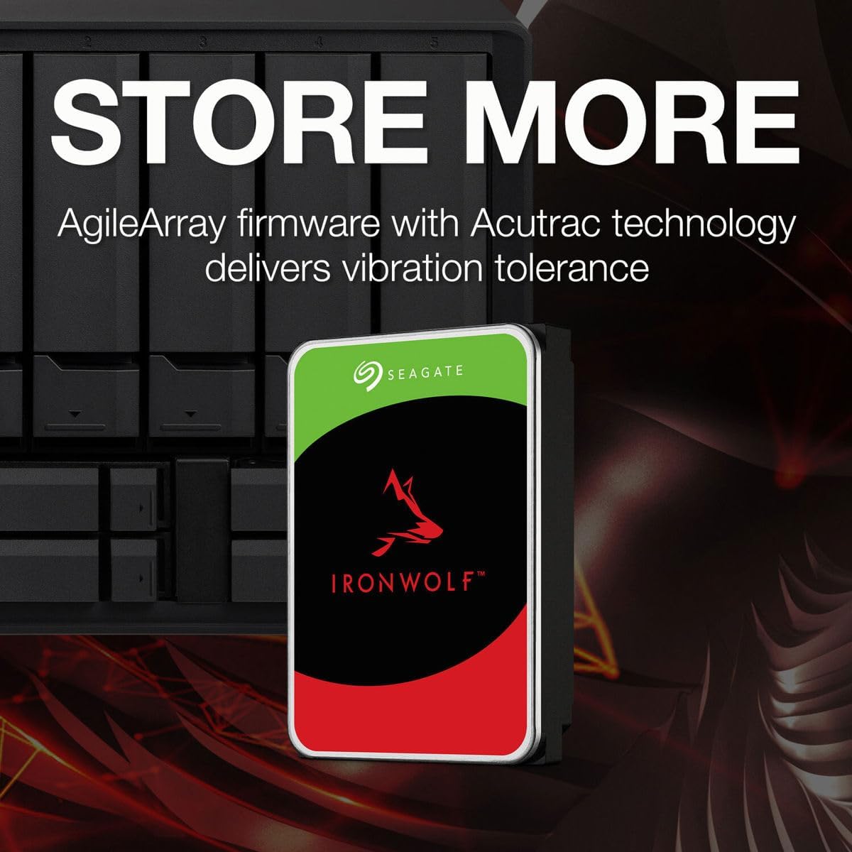 Seagate IronWolf SATA III - Disco duro interno NAS de 3.5", 5400 RP...