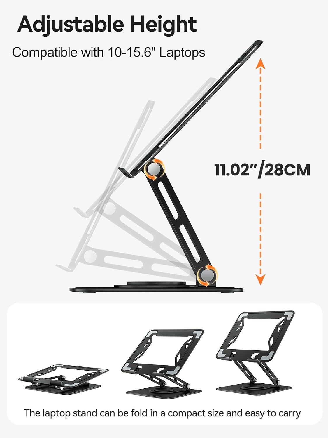 tounee Soporte para computadora portátil para escritorio, soporte a...