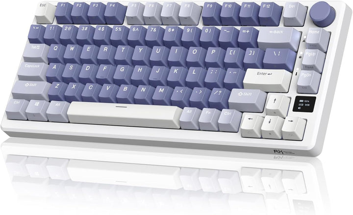 RK ROYAL KLUDGE M75 - Teclado mecánico con pantalla inteligente OLE...