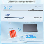 FEZOBR Extensor de pantalla triple para portátil de 14.2 pulgadas,...