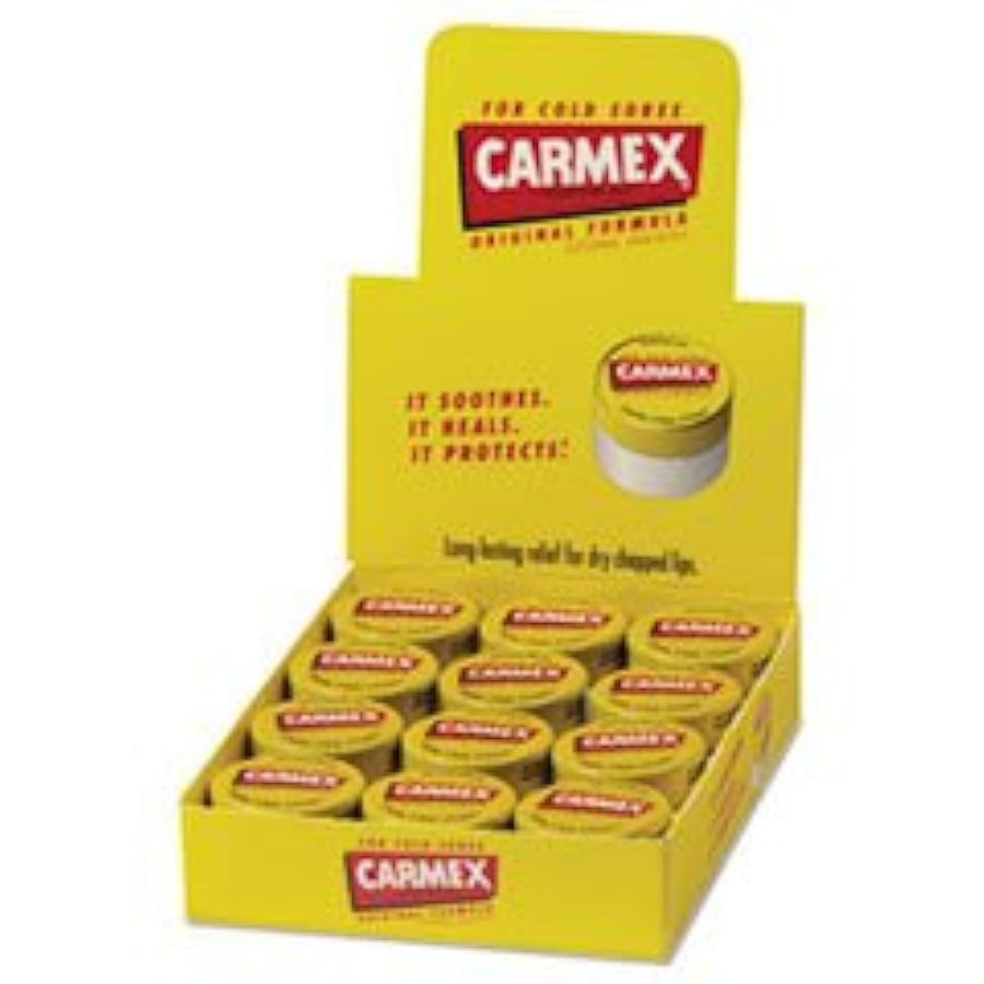 Carmex Bálsamo labial en frasco, 0,25 oz (Paquete de 2)