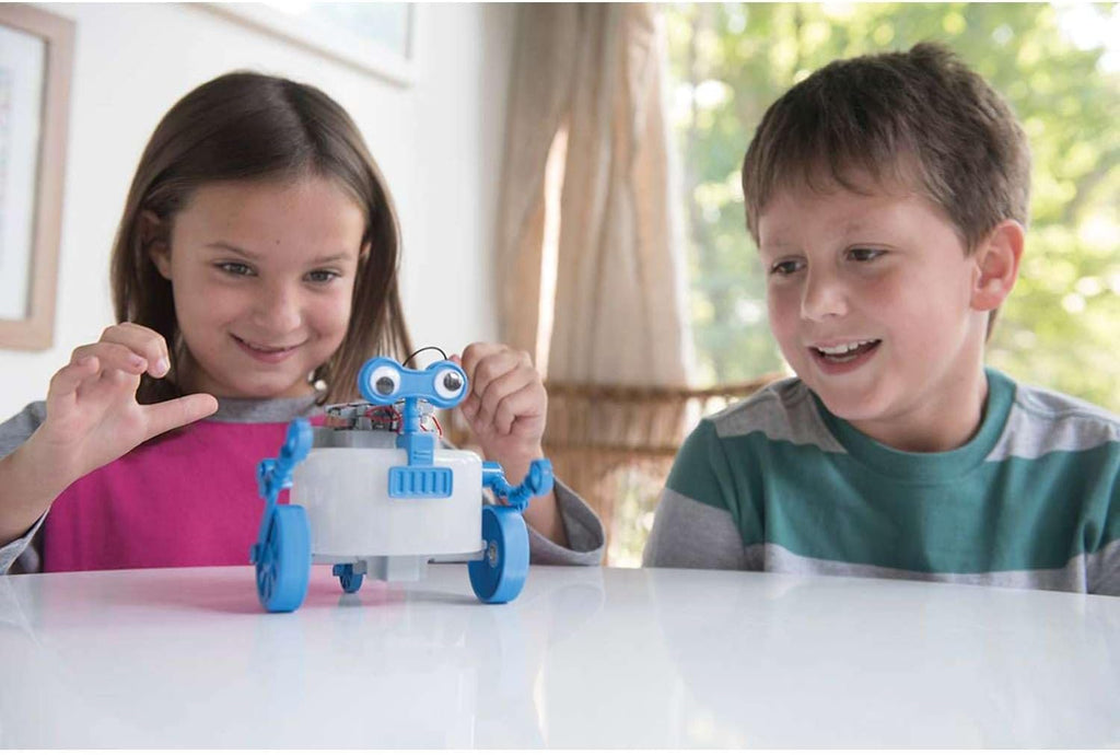 4M Robot Green Science Rover - Kit de construcción STEM híbrido de batería