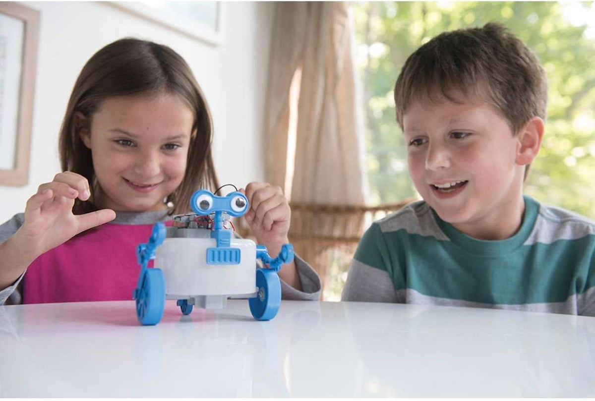 4M Robot Green Science Rover - Kit de construcción STEM híbrido de batería