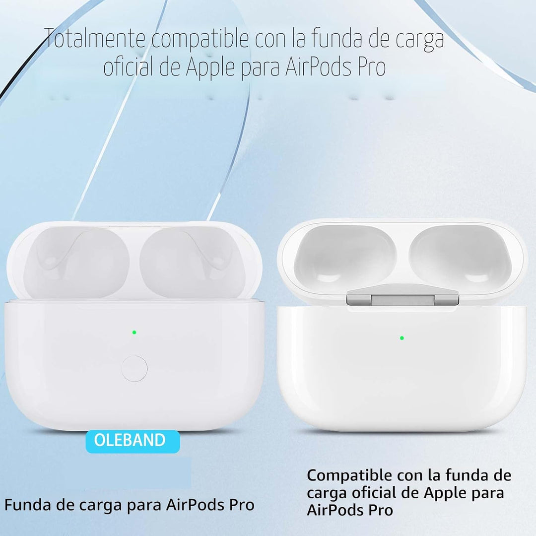 OLEBAND Funda de carga de repuesto para Airpods Pro 2 y 1: fácil de...