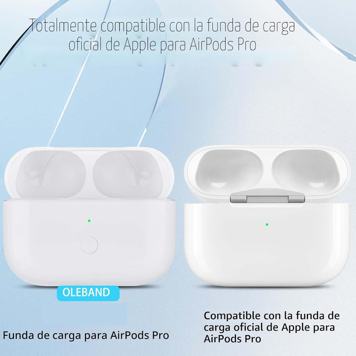 OLEBAND Funda de carga de repuesto para Airpods Pro 2 y 1: fácil de...