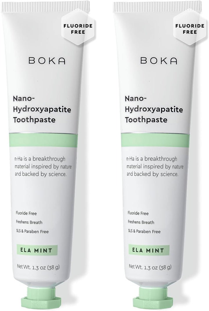 Boka Pasta de dientes sin flúor, pasta de dientes nano hidroxiapati...
