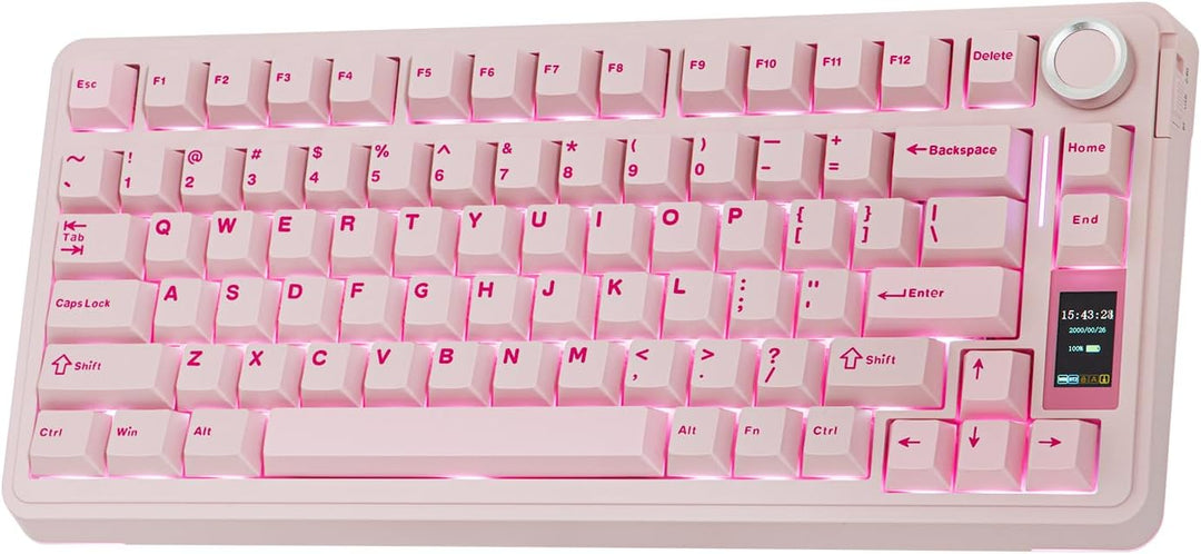 EPOMAKER X Aula EA75 MAX Teclado inalámbrico para juegos con pantal...