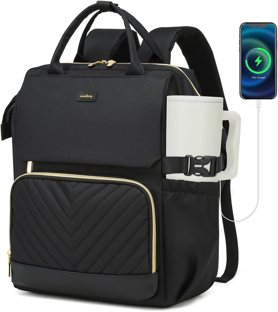VANKANY Bolsa de libros para mujer, mochila para laptop, bolsas de...