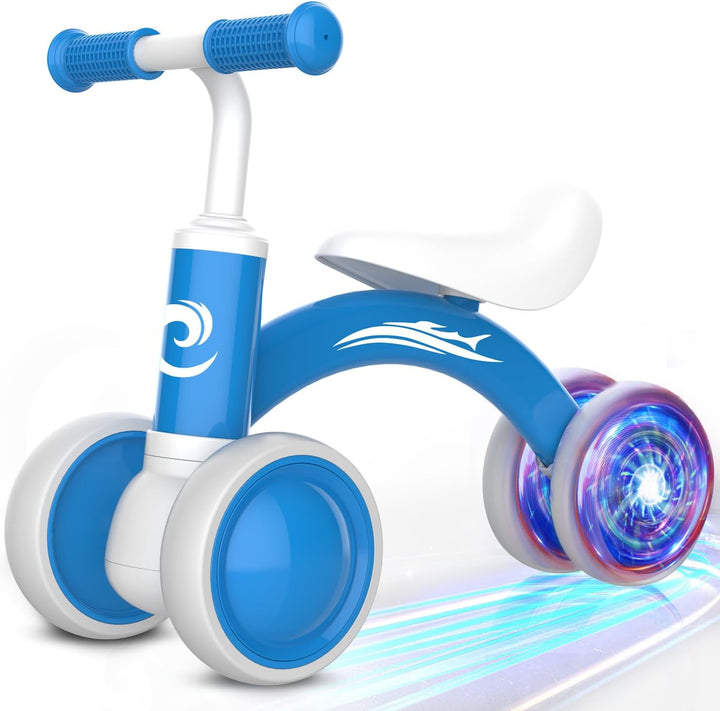 Bicicleta de equilibrio para bebés con iluminación colorida, juguet...