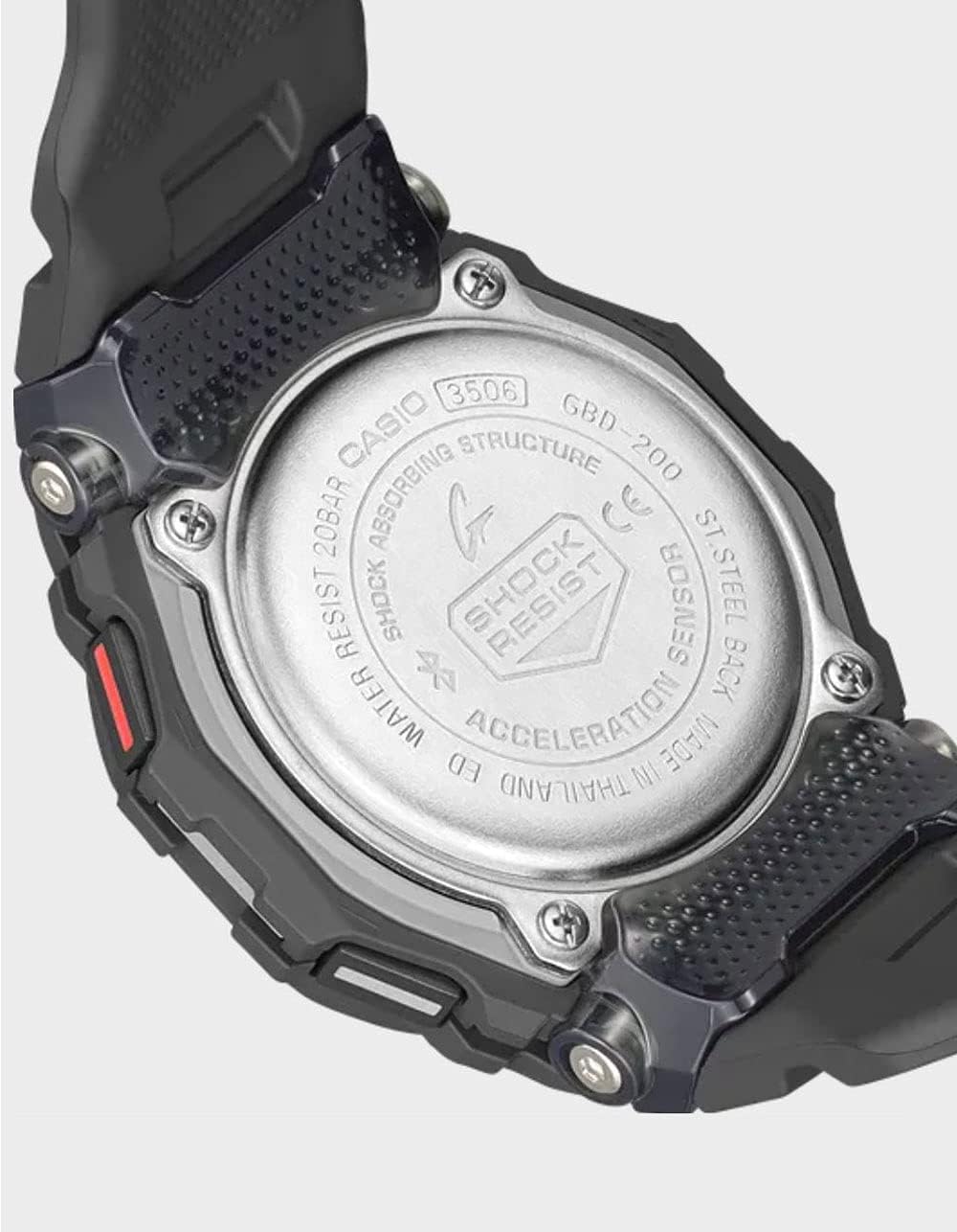 G-Shock Reloj GBD200 para Hombre con Caja Cuadrada Negra