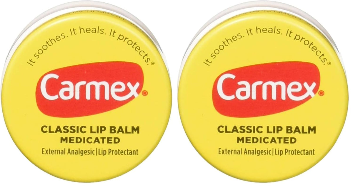 Carmex Bálsamo labial clásico medicado, 0.25 onzas (paquete de 24)