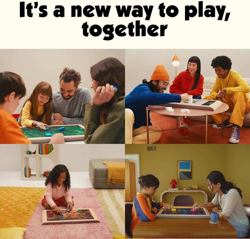 Board 24" Tabletop Game Console, 7 Games + Physical Pieces Included