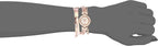 Anne Klein - Juego de reloj de brazalete para mujer y pulsera acentuada con cristales premium