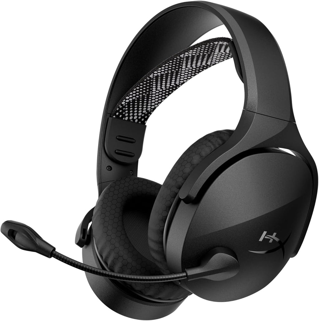 HyperX Cloud Jet - Auriculares inalámbricos duales para juegos, dongle de 2.4 GHz, Bluetooth 5.3, PC, PS5, móvil, USB-A - Negro