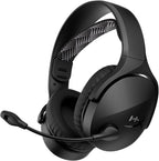 HyperX Cloud Jet - Auriculares inalámbricos duales para juegos, dongle de 2.4 GHz, Bluetooth 5.3, PC, PS5, móvil, USB-A - Negro
