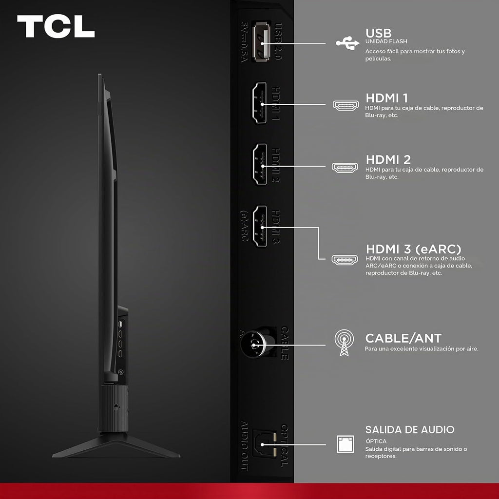 TCL 65 pulgadas serie F7D QLED 4K UHD HDR Smart Fire TV, 65F7D (2026)