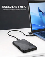 Disco duro externo de 500G, USB 3.0 y USB-C Almacenamiento Expansió...