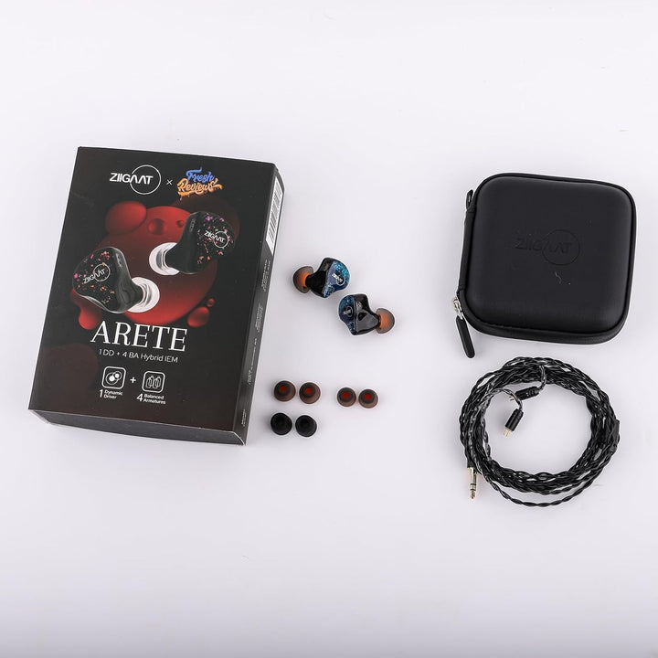 Linsoul ZiiGaat x Fresh Reviews Arete in Ear Monitor, 1DD+4BA Hybri...