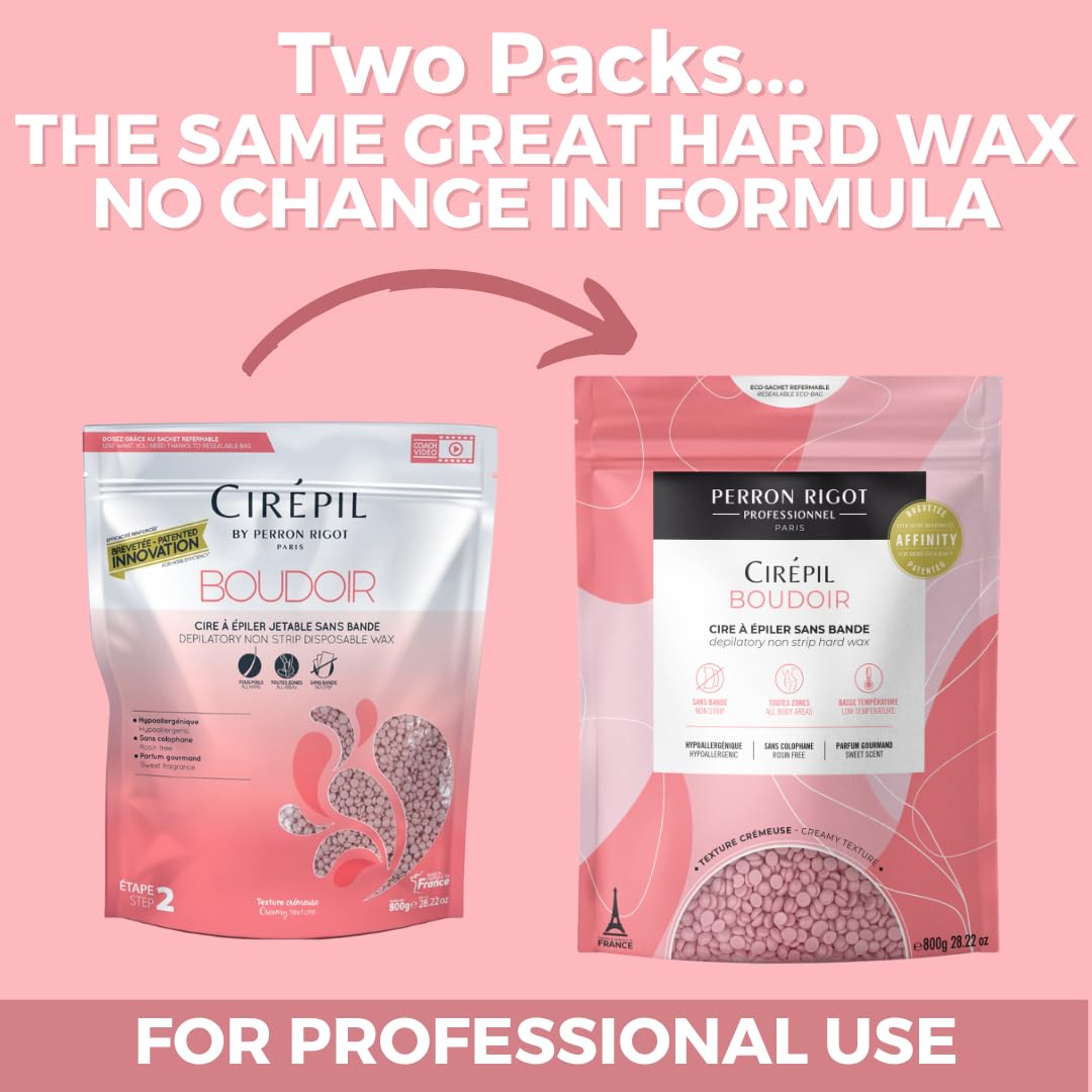 Cirepil BOUDOIR - Bolsa de perlas de cera dura sin tirantes de 28.2...