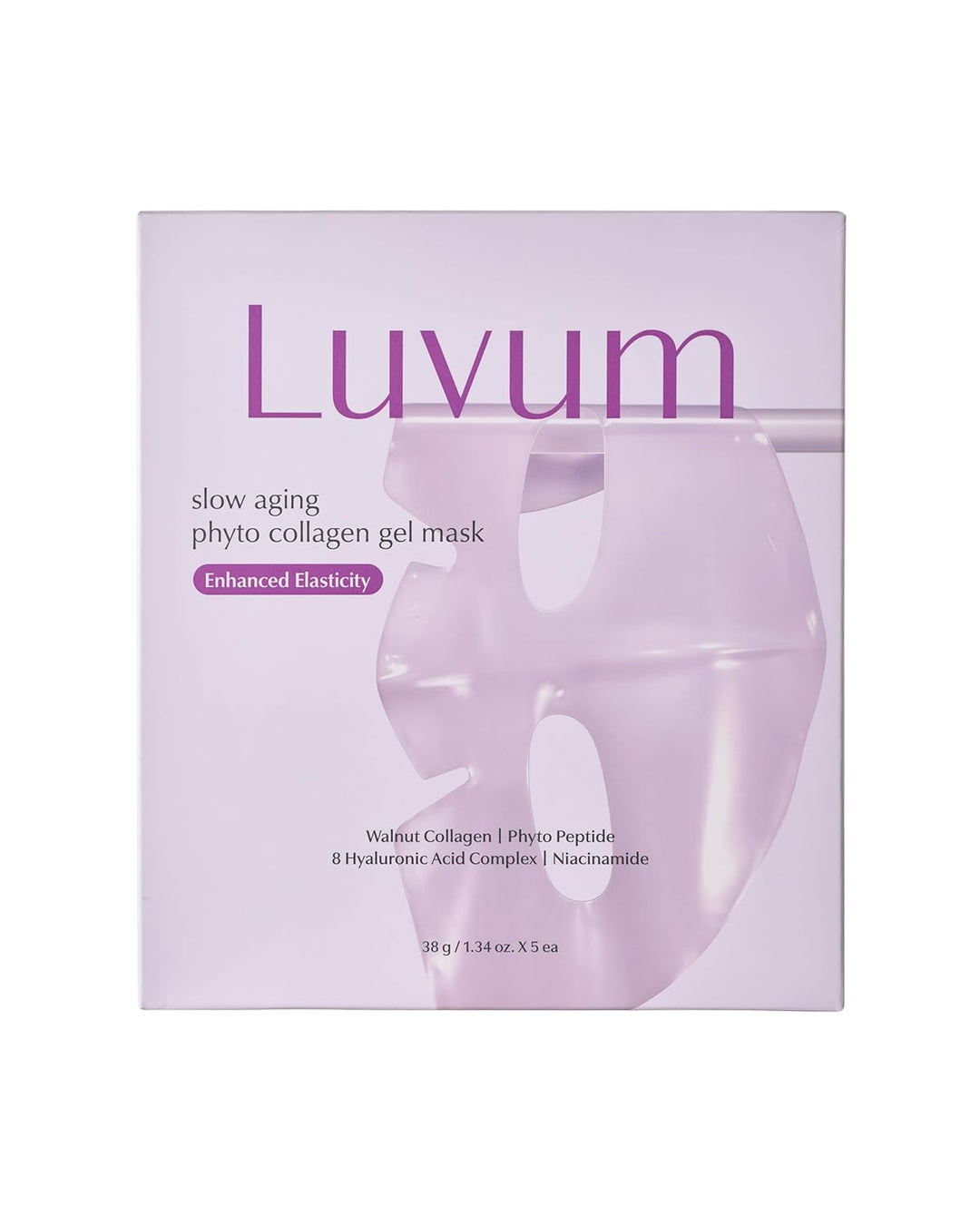 LUVUM Máscara de gel de fitocolágeno de envejecimiento lento, colág...
