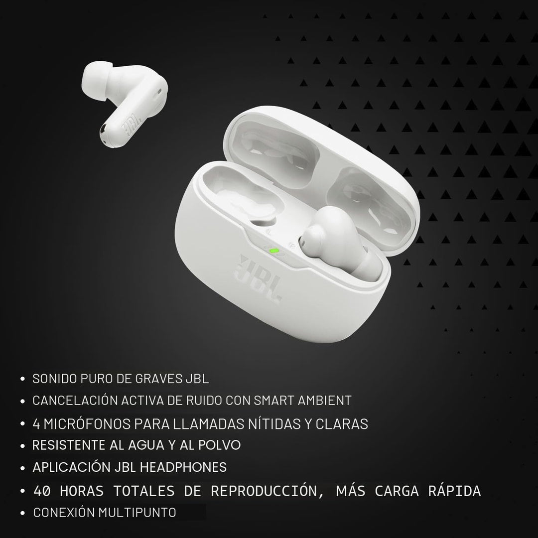 JBL Vibe Beam 2 - Auriculares verdaderos inalámbricos con cancelaci...