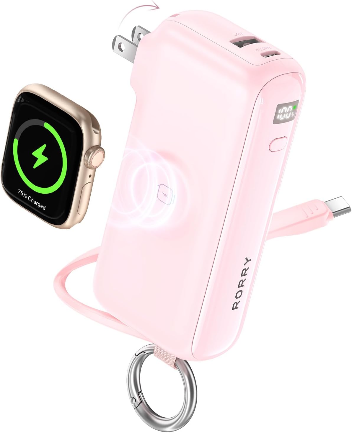 RORRY Cargador portátil Flow, cargador de batería de carga rápida d...