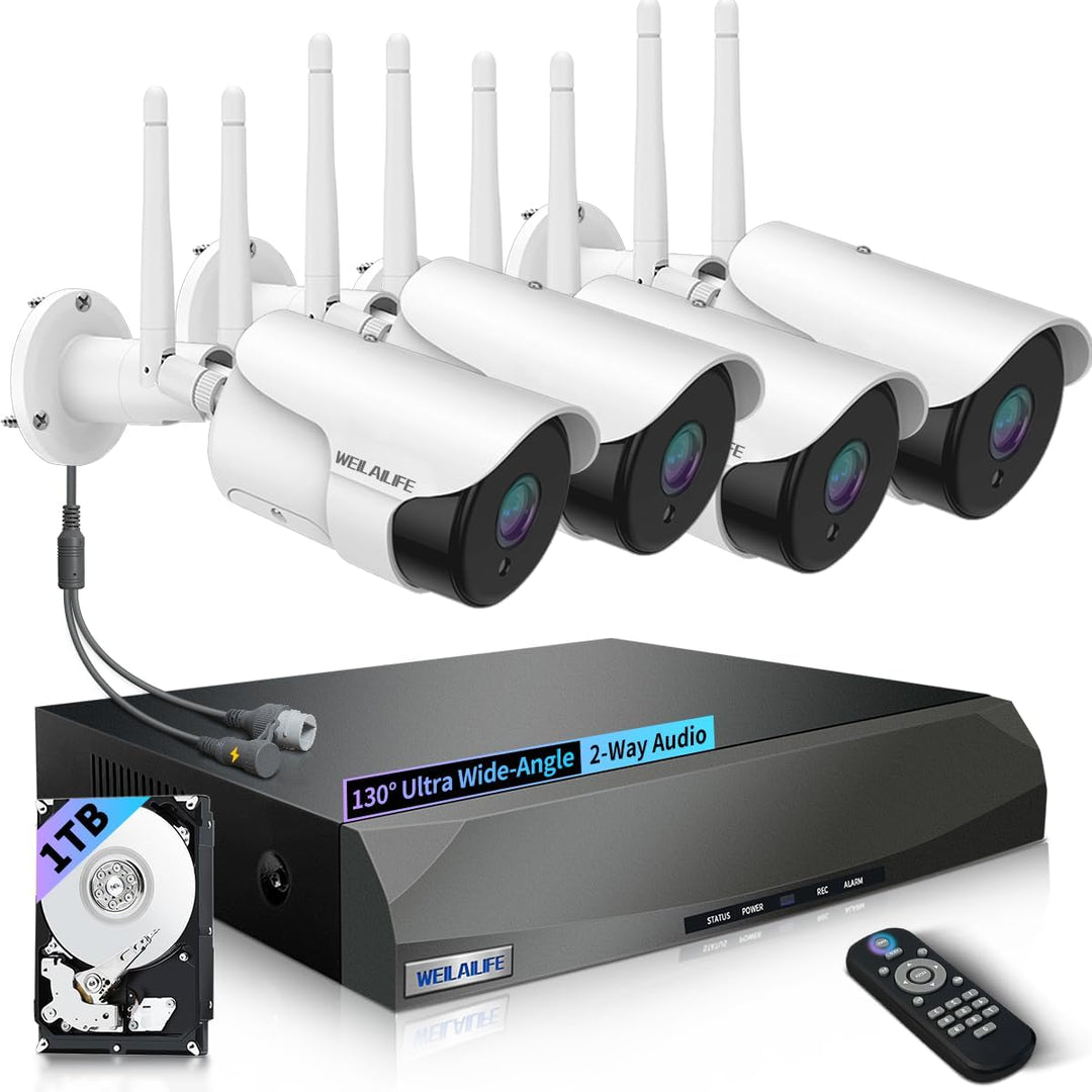 WEILAILIFE 【Audio bidireccional y antena dual mejorada】 Sistema de...