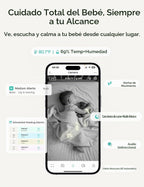 Dr.Care VistaView Lite RB Monitor de Niños Smart WiFi con 2 Cámaras, 4” 720P