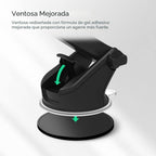 iOttie Easy One Touch Signature soporte de teléfono universal para tablero y parabrisas de auto, soporte de escritorio con base de ventosa y brazo telescópico para iPhone, Samsung, Google, más