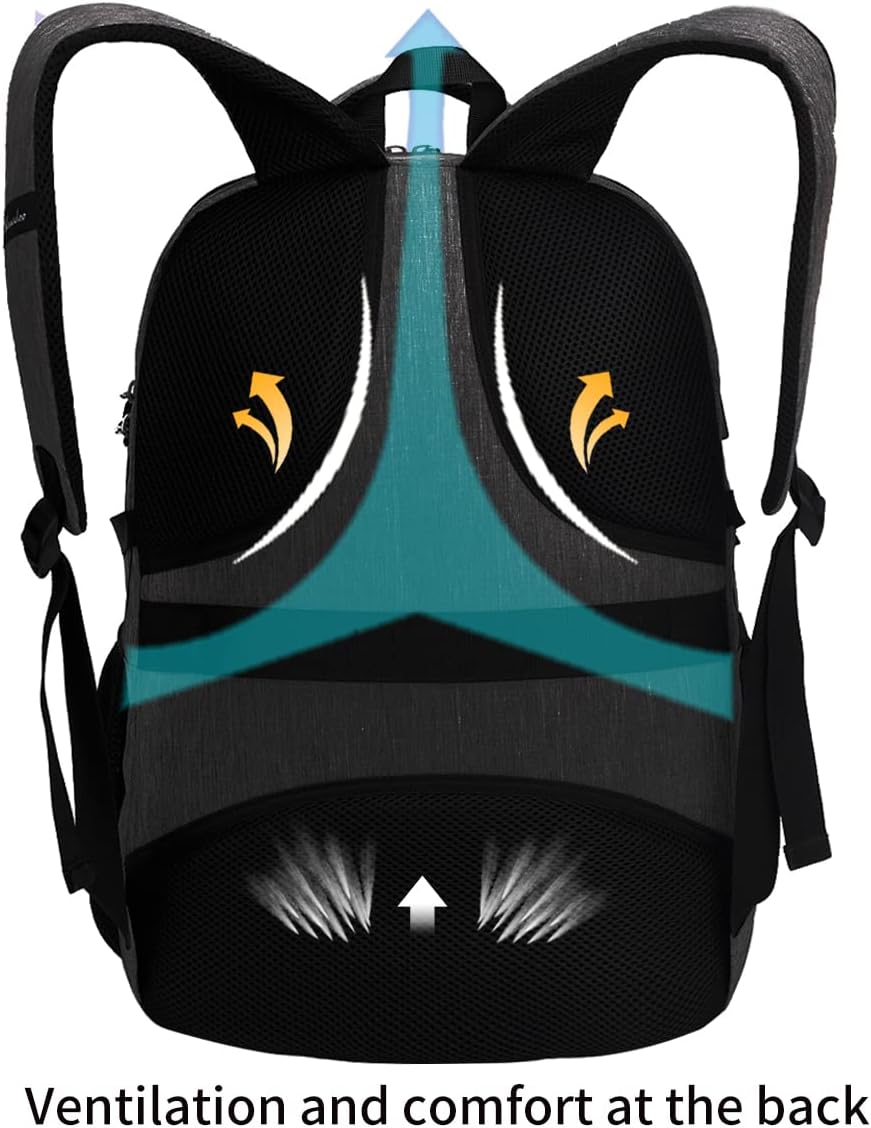 Mochila antirrobo para portátil con carga USB compatible con portát...