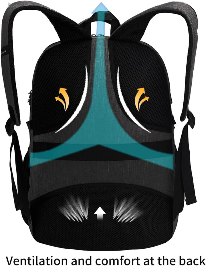 Mochila antirrobo para portátil con carga USB compatible con portát...