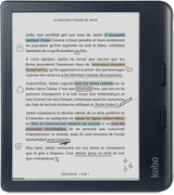 Kobo Libra Colour | eReader | Pantalla Kaleido 3 de tinta E sin deslumbramiento de 7 pulgadas | Opción de modo oscuro | Audiolibros | Resistente al agua | Negro