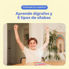 THE FIDGET GAME Science of Reading - Tarjetas didácticas y alfombrillas de estallido, dígrafos maestros y sílabas, kit educativo atractivo para dislexia y lectores jóvenes, grados 1-3