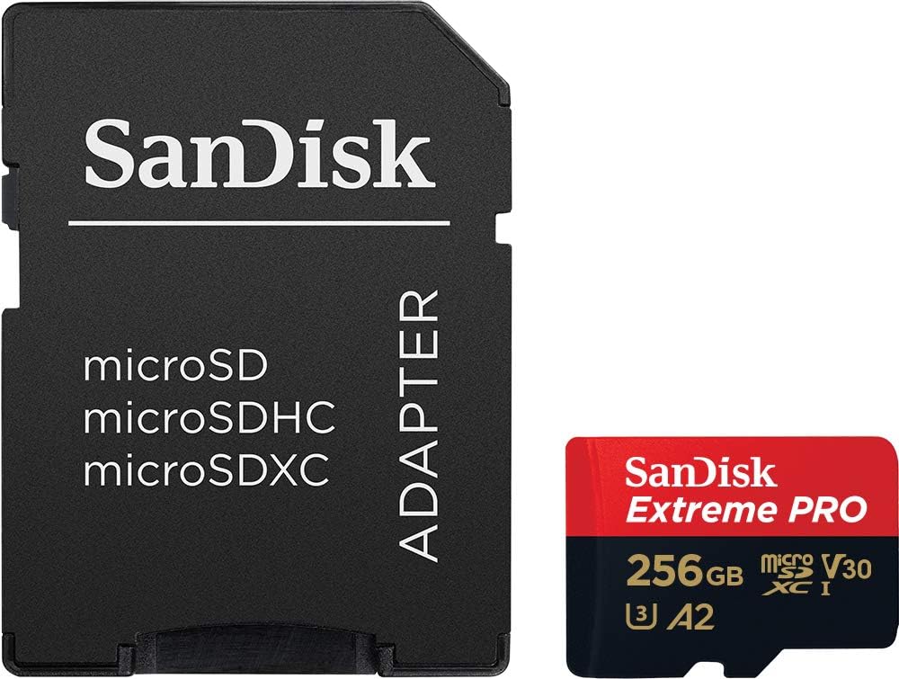 SanDisk Tarjeta Extreme PRO microSD UHS-I de 256 GB con