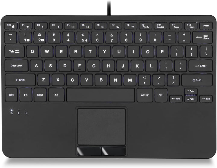 Perixx PERIBOARD-425 US Mini Teclado USB con Cable con Touchpad, Te...