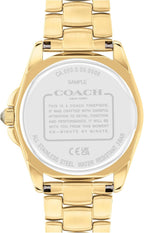 Reloj para Mujer Coach Greyson - Esfera 3H con Brazalete Signature C Link y Bisel de Cristal - Resistente al Agua 3 ATM/30 Metros - Reloj de Moda Premium para Estilo Diario - 36mm