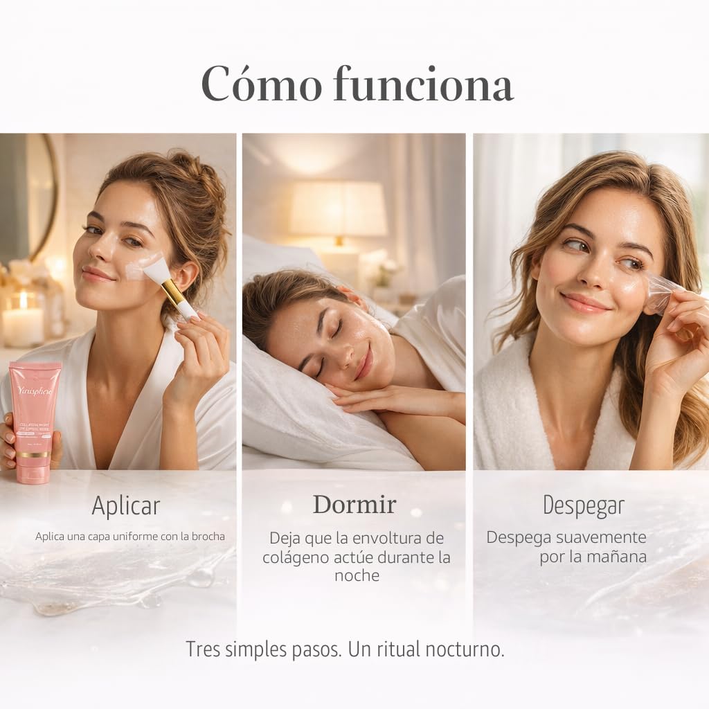 Yurisphere Máscara facial de colágeno Overnight Peel Off \u2013 Más...