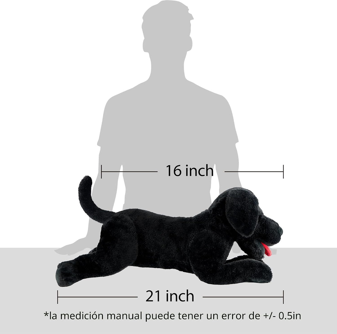 LotFancy Animal de Peluche de Perro, Perro de Peluche Labrador Negr...