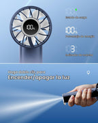Gaiatop - Mini ventilador portátil, ventilador de mano recargable U...