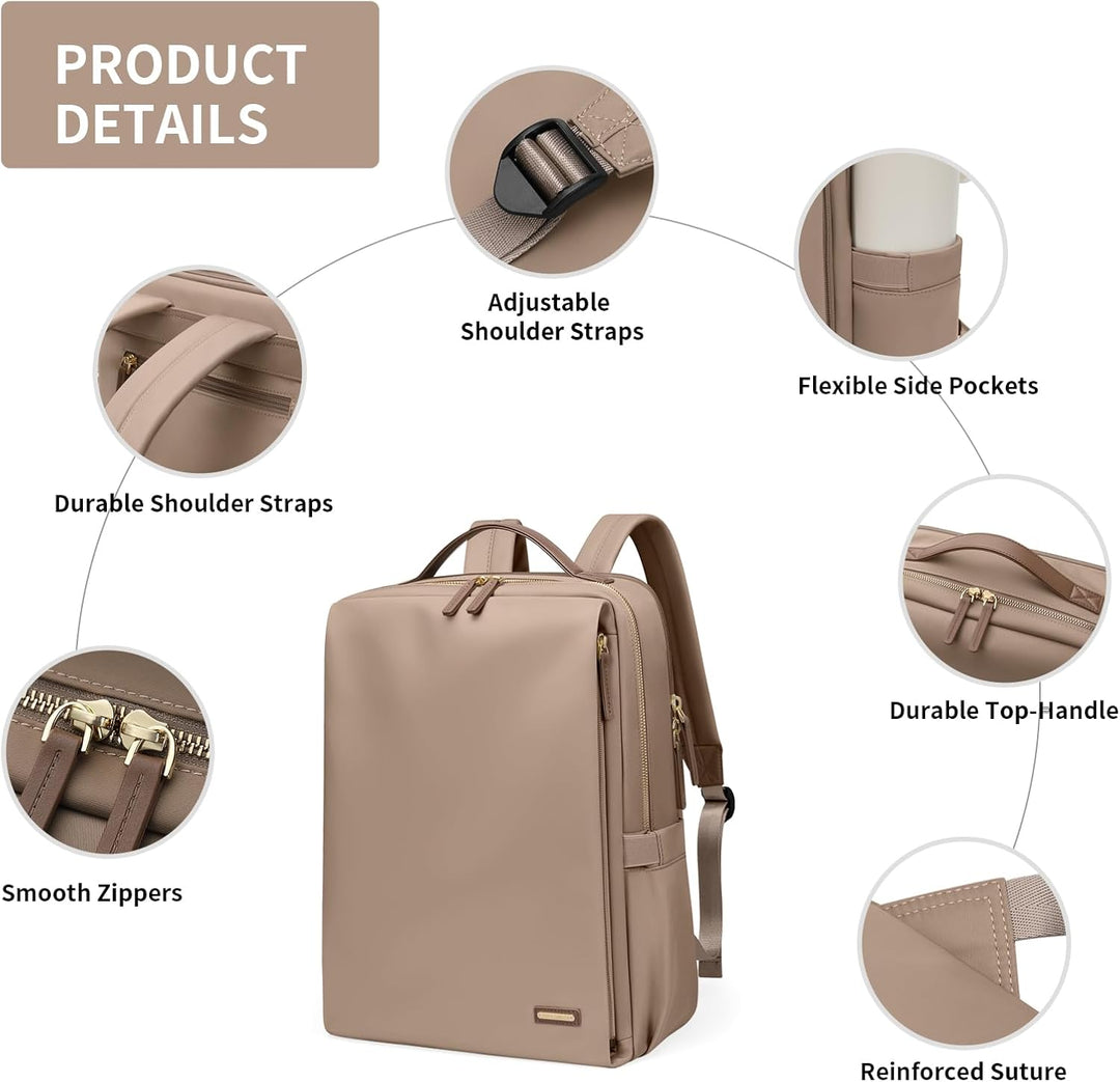 GOLF SUPAGS Elegante mochila para computadora portátil para mujer,...