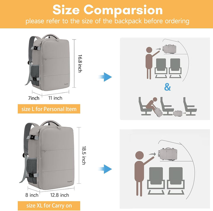 Taygeer Mochila para laptop para mujer, mochila para artículos esen...