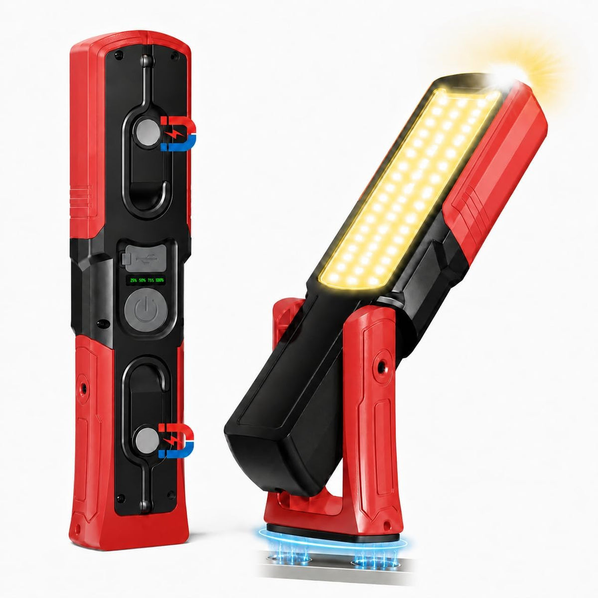 Linterna recargable magnética de la luz del trabajo bajo el capó del LED