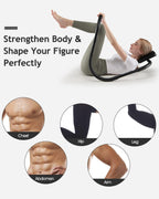 Equipo de abdominales para abdominales, rodillo abdominal, dispositivo asistente para sentarse, máquinas de entrenamiento abdominal para ejercicio en casa, fuerza central, negro