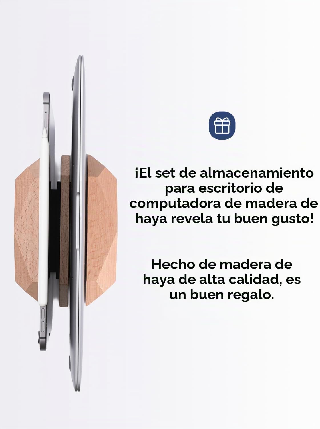 Soporte Nuvograin para Laptop Doble con 2 Ranuras, Soporte Vertical...