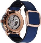 M.O.T Reloj automático de selección, 1.535 in, unisex, esfera de corazón abierto, movimiento automático, fondo de caja inoxidable, resistente al agua 3ATM, Ministry of Time